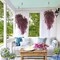Artificial Hanging Plants 4pcs 33Inch Faux Eucalyptus Leaves Ivy Swag Plant UV Resistant Fake Plastic Greenery Indoor Outdoor Home Garden Office Christmas Xmas Party Spring Decor(Purple Red)